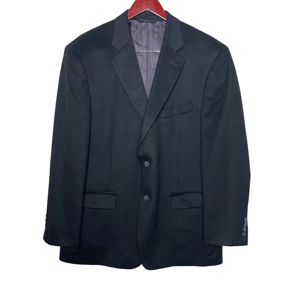 Brooks Brother Black 100% Tollegno 1900 Cashmere Blazer sz 44R - Picture 1 of 8